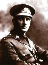 Ernest Farrar in Grenadier Guards uniform, circa 1917